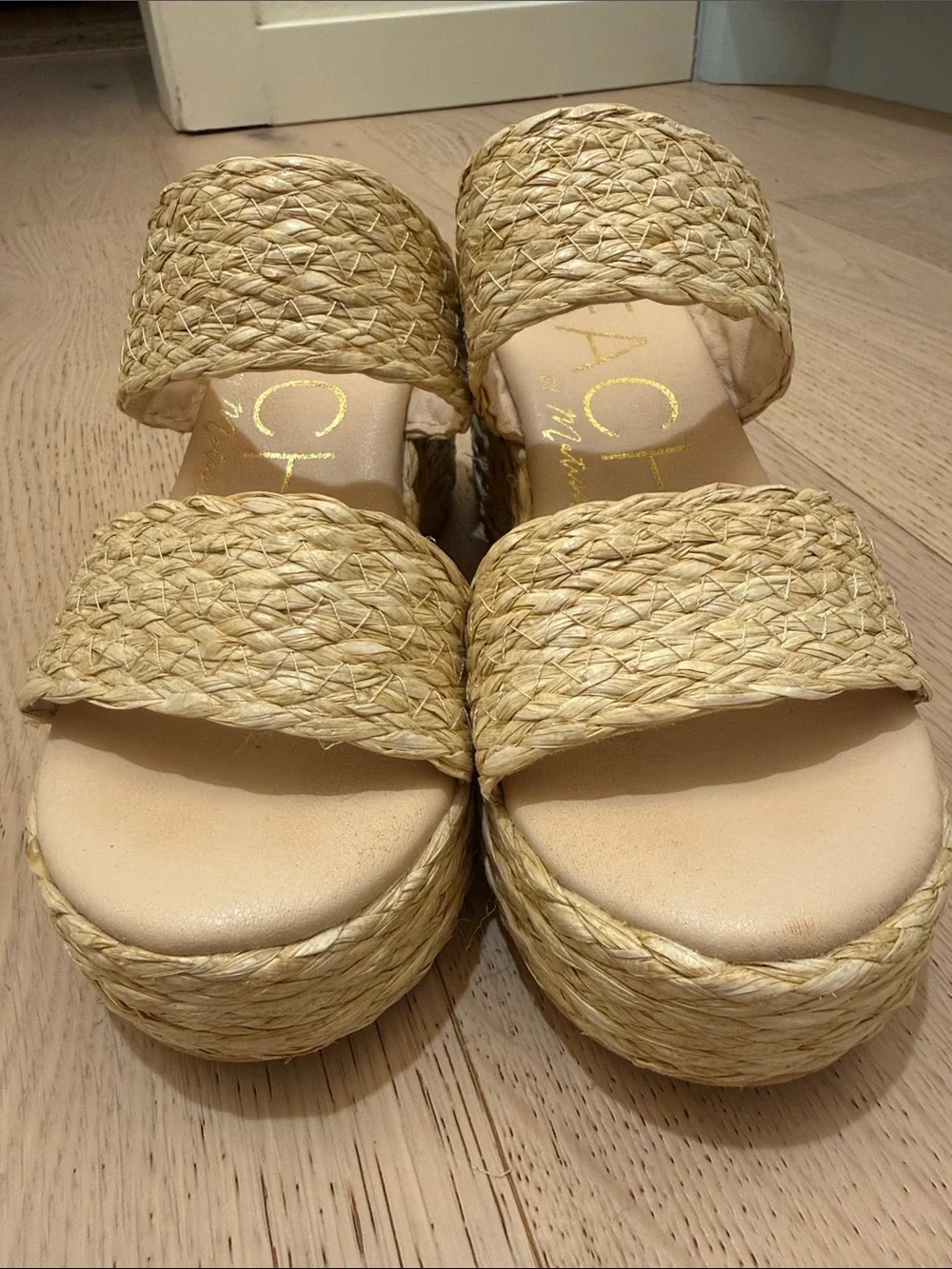 Beau Natural Braided Platform Sandals - Natural